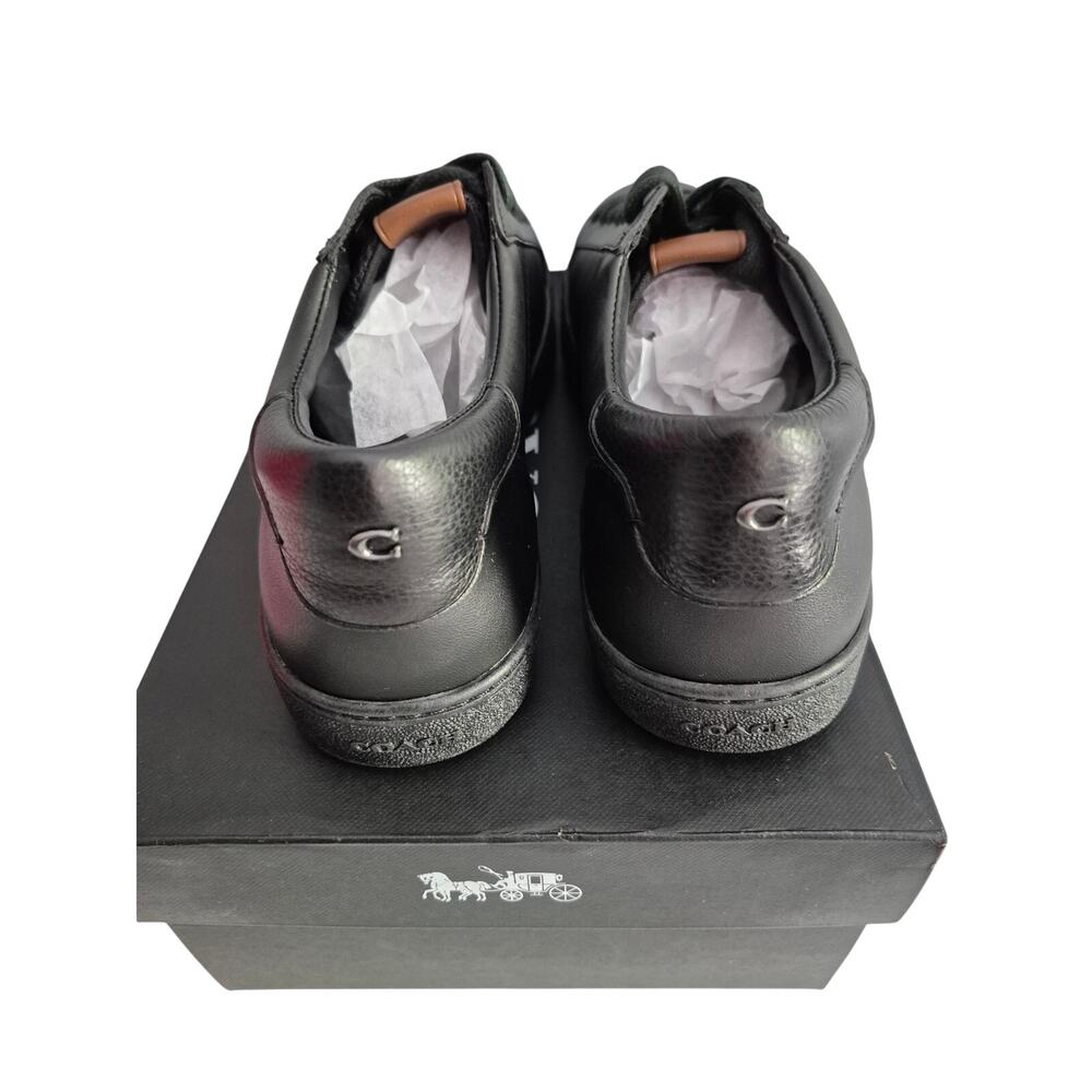 Coach Men C126 Sneakers US 10D Black Leather - Picture 6 of 8